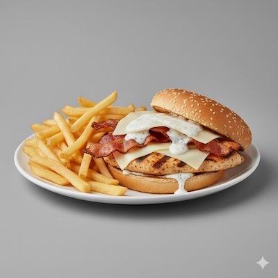 Bacon Ranch Chicken Burger
